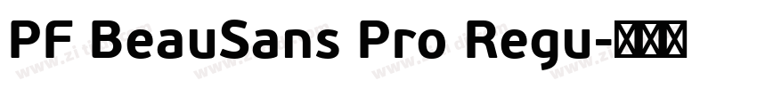 PF BeauSans Pro Regu字体转换